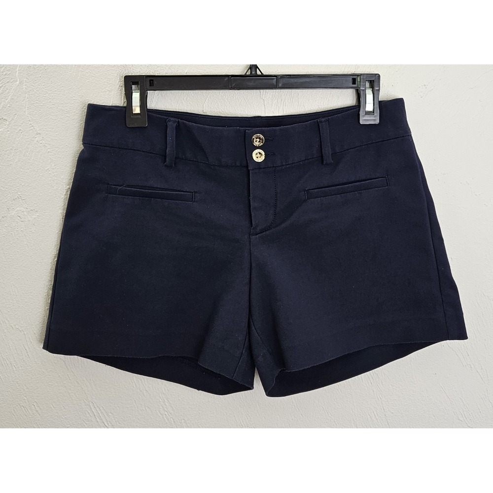 Lilly Pulitzer Joette Stretch Shorts Women's Size 4 Midnight Navy 5" Inseam